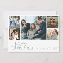 Frohe Weihnachten 5 Foto Collage modern