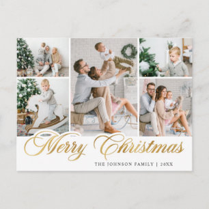 Frohe Weihnachten 5 FOTO Feiertag Gruß Postkarte