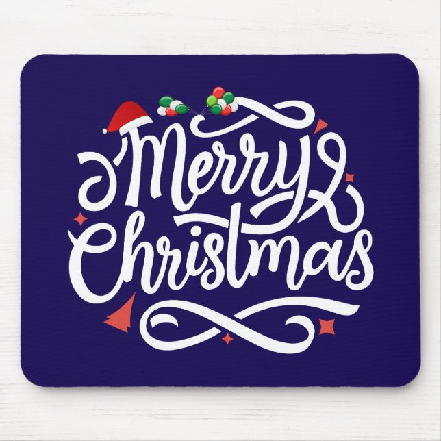 Frohe Weihnachten-61039 Mousepad (Vorne)