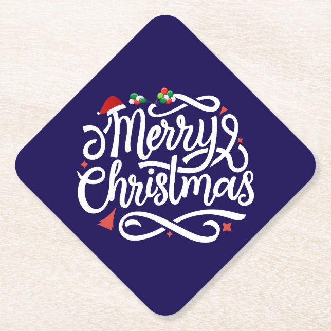 Frohe Weihnachten-61039 Untersetzer (Vorderseite)