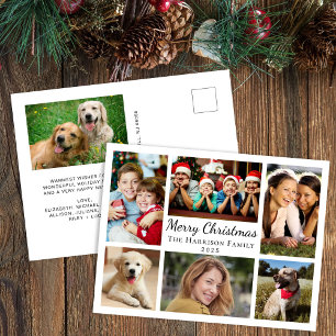 Frohe Weihnachten 7 Foto-Collage