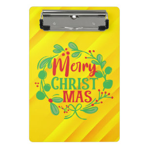 Frohe Weihnachten-82191 Mini Klemmbrett