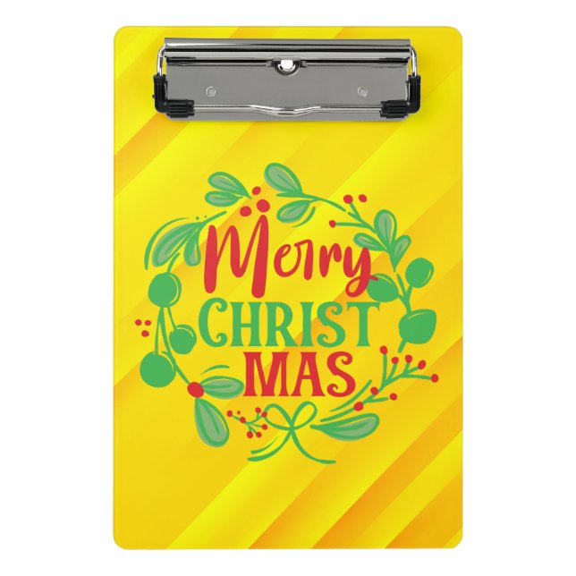 Frohe Weihnachten-82191 Mini Klemmbrett (Vorderseite)