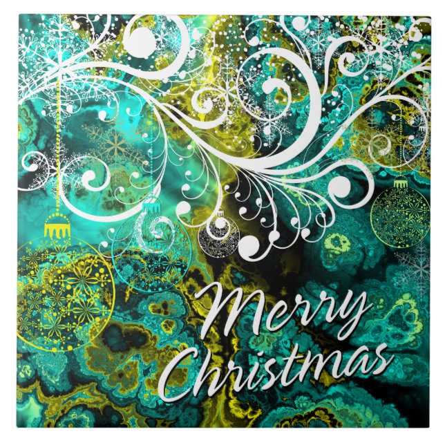 Frohe Weihnachten 8 Tile Fliese (Vorderseite)