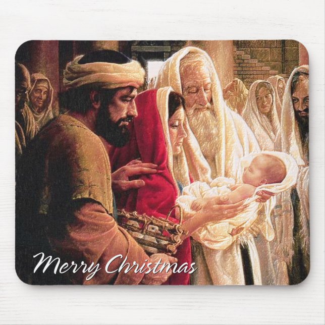 Frohe Weihnachten A1 Mousepad (Vorne)