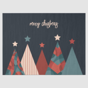 Frohe Weihnachten abstrakt Retro-Weihnachtsbaumwal Seidenpapier