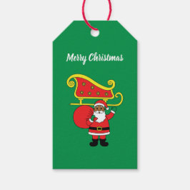 Frohe Weihnachten Afrikanischer Weihnachtsmann Gre Geschenkanhänger