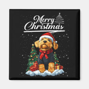 Frohe Weihnachten Airedale Terrier Santa Hut Hunde Magnet