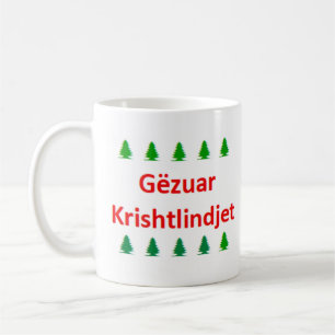 Frohe Weihnachten albanisch Kaffeetasse
