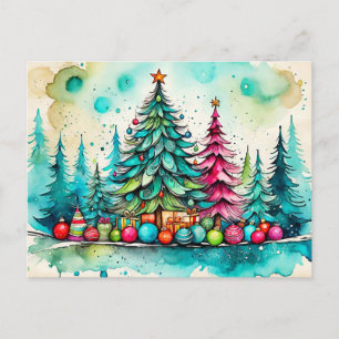 Frohe Weihnachten, alle! Postkarte