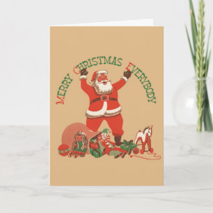Frohe Weihnachten allen! Vintage-Weihnachtsmann