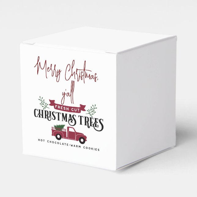 Frohe Weihnachten - alles mit Truck Geschenkschachtel (Vorderseite)
