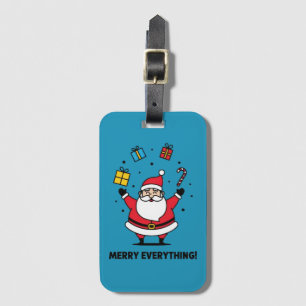 Frohe Weihnachten alles Santa Gepäckanhänger