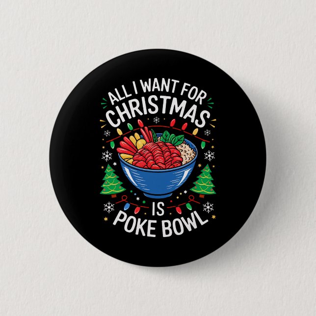 Frohe Weihnachten Alles, was ich für Weihnachten P Button (Vorderseite)