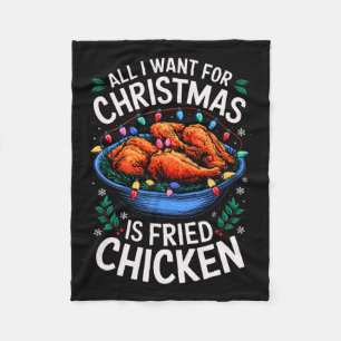 Frohe Weihnachten Alles, was ich für Weihnachtsgeb Fleecedecke