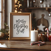 Frohe Weihnachten - alles, Weihnachtsdekor Poster