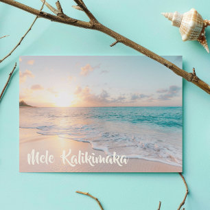 Frohe Weihnachten am schönen Strand von Mele Kalik