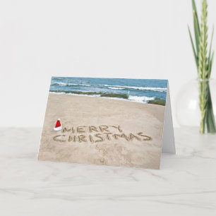 Frohe Weihnachten am Strand