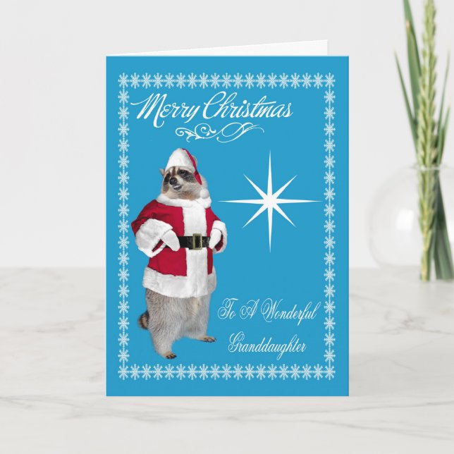 Frohe Weihnachten an die Grandtochter Grußkarte (Vorderseite)