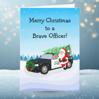 Frohe Weihnachten an einen tapferen Polizeibeamten