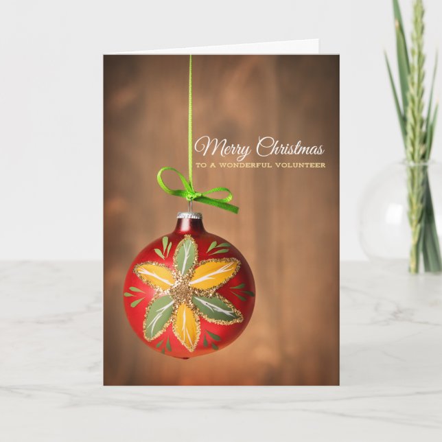 Frohe Weihnachten an einen wunderbaren Volunteer (Vorderseite)