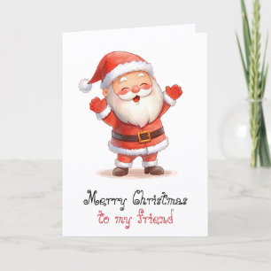 Frohe Weihnachten an meinen Freund & skurrile Grüß Karte