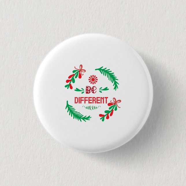 Frohe Weihnachten anders sein Button (Vorderseite)