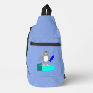 Frohe Weihnachten Angelpinguin Crossbody Bag
