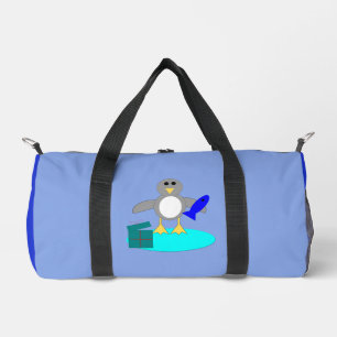 Frohe Weihnachten Angelpinguin Duffle Bag