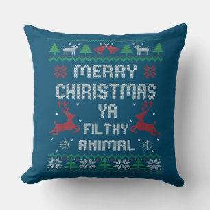 Frohe Weihnachten Animal Filthy Ya Great Kissen