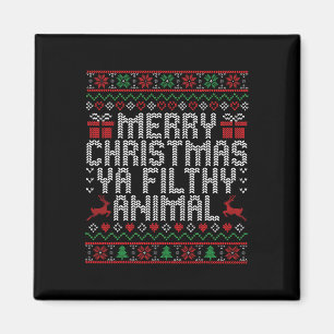 Frohe Weihnachten Animal Filthy Ya Xmas Familie Pa Magnet