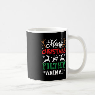 Frohe Weihnachten Animal Filthy Ya Xmas Pajama Kaffeetasse