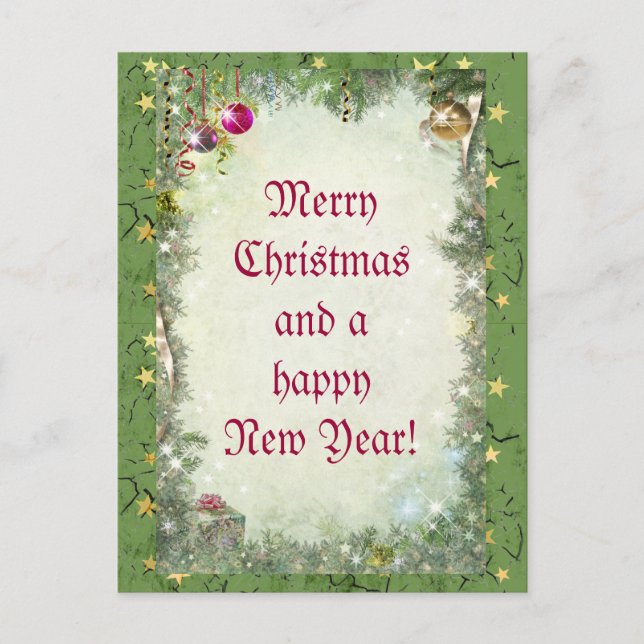 Frohe Weihnachten (anpassbar) (Vorderseite)