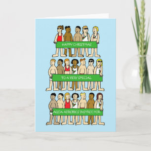 Frohe Weihnachten Aqua Aerobics Trainer