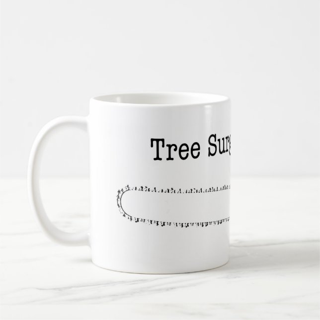 Frohe Weihnachten Arborist Tree Chirurg Chainsaw. Kaffeetasse (Links)