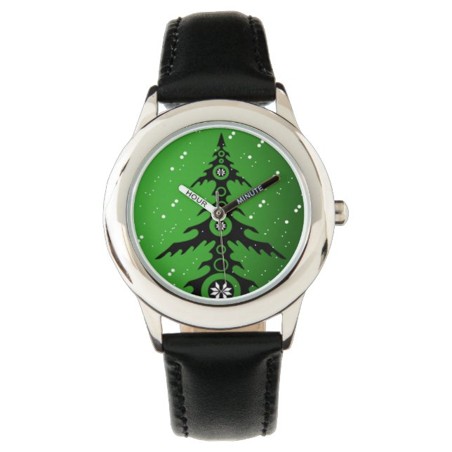 Frohe Weihnachten Armbanduhr (Vorderseite)