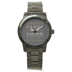 Frohe Weihnachten - ASL American Sign Language II Armbanduhr