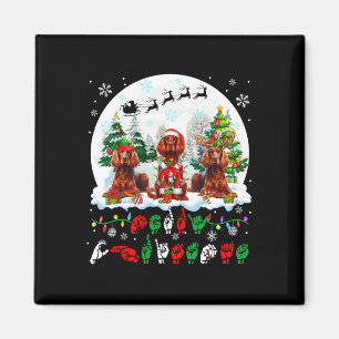 Frohe Weihnachten Asl Gebärdensprache Drei Weihnac Magnet