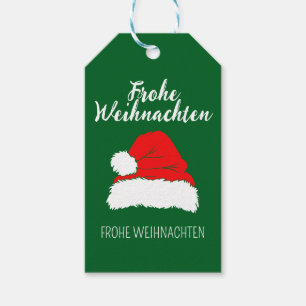 Frohe Weihnachten auf Englisch Merry Christmas Geschenkanhänger