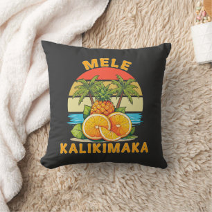 Frohe Weihnachten auf Hawaii Mele Kalikimaka  Kissen