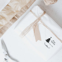 Frohe Weihnachten auf und von Label, individuelle