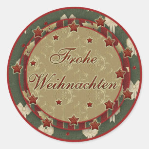 "Frohe Weihnachten" Aufkleber