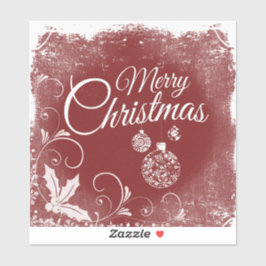 "Frohe Weihnachten" Aufkleber