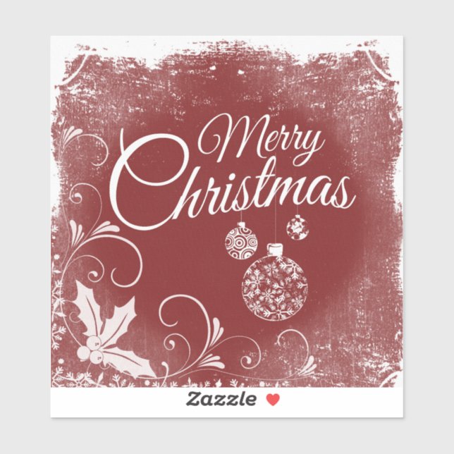 "Frohe Weihnachten" Aufkleber (Blatt)