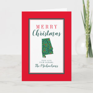 Frohe Weihnachten aus Alabama Karte