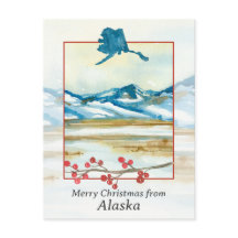 Frohe Weihnachten aus Alaska Tundra Winterberg
