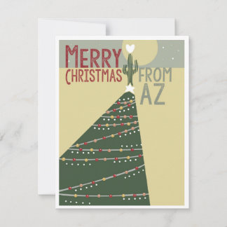Frohe Weihnachten aus Arizona Kaktus Tree Lights