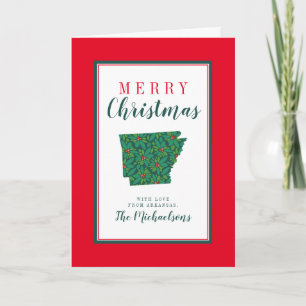 Frohe Weihnachten aus Arkansas Karte