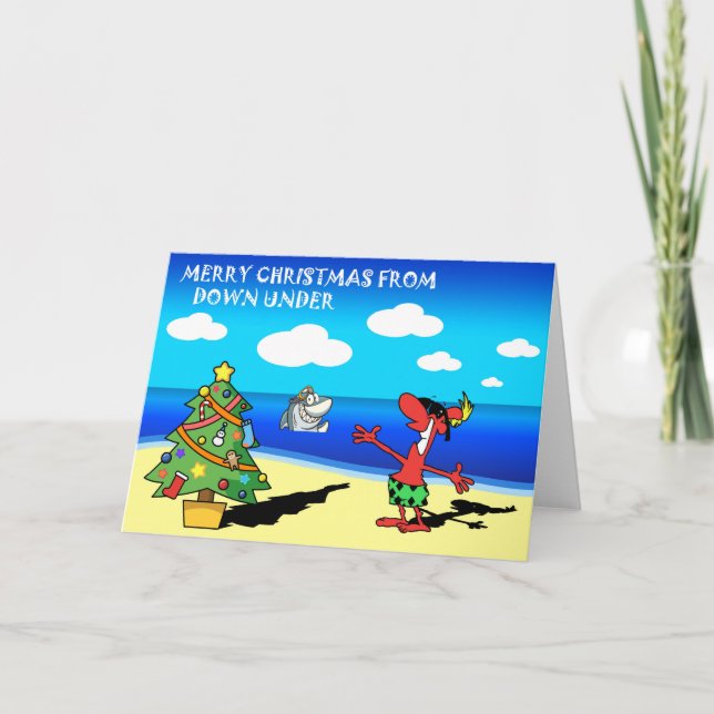 Frohe Weihnachten aus Australien Grußkarte (Vorderseite)