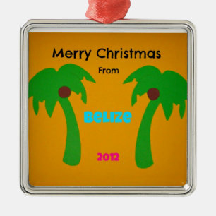 Frohe Weihnachten aus Belize 2012 Ornament Aus Metall